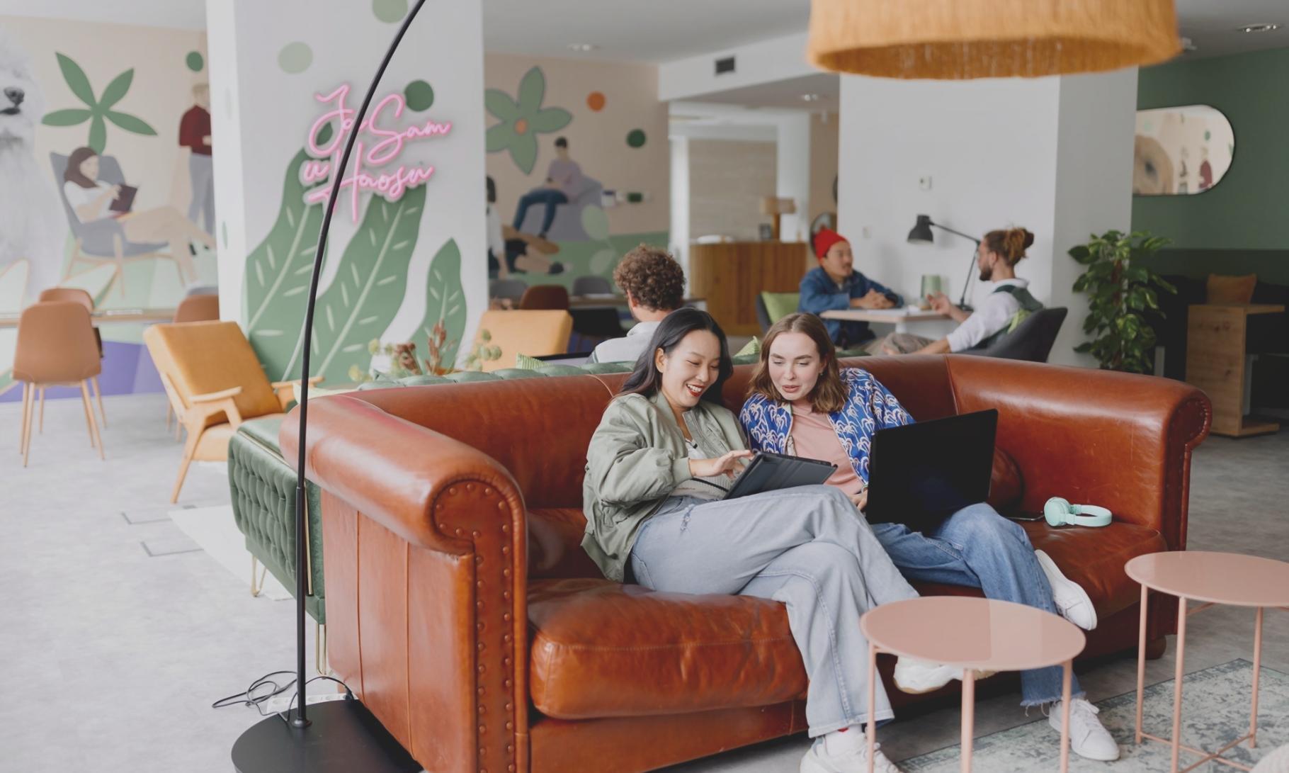 Professional video production workspace with equipment